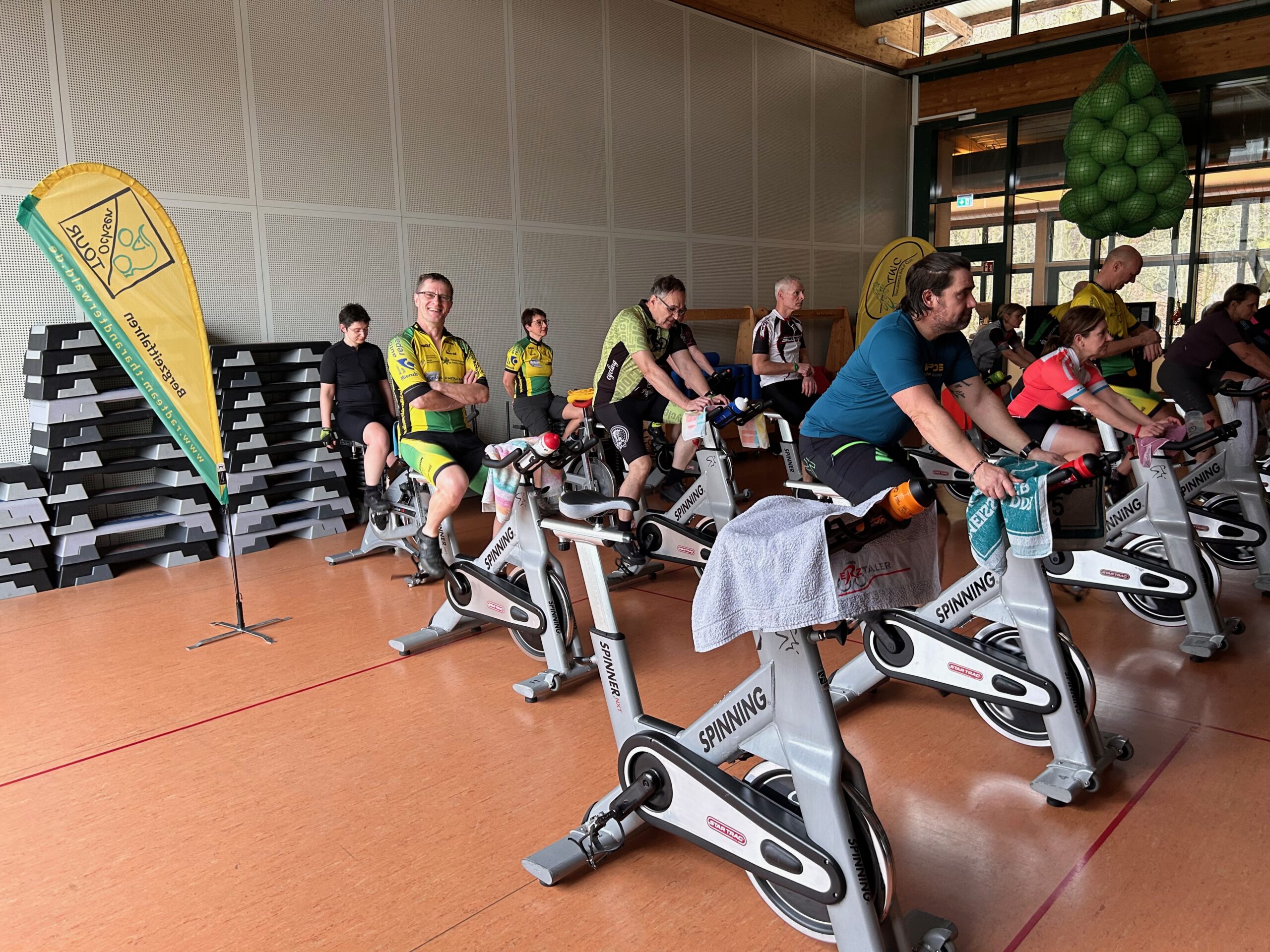 Radteam Tharandter Wald sammelt erfolgreich Spenden beim Spinning-Marathon